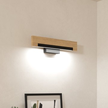 Eglo - LED аплик LED/9,6W/230V 3000K черен/бежов