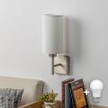 Eglo - LED аплик TUNJA 1xE27/60W/230V матов хром/бял