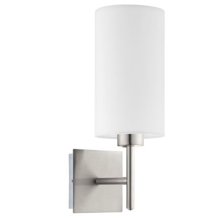 Eglo - LED аплик TUNJA 1xE27/60W/230V матов хром/бял