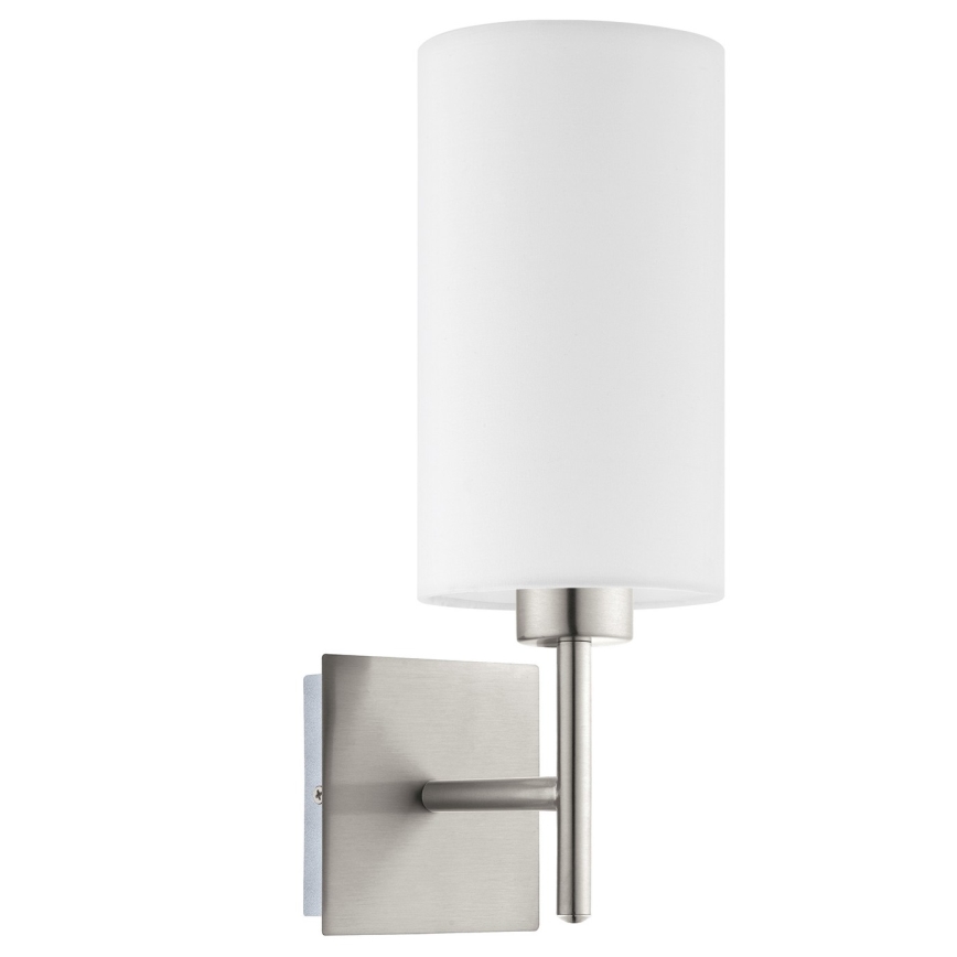 Eglo - LED аплик TUNJA 1xE27/60W/230V матов хром/бял