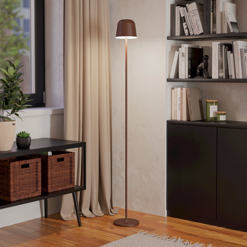 Eglo - LED Димируем екстериорен акумулаторен лампион LED/4,3W/230V 2400/3000/4000K IP54 кафяв