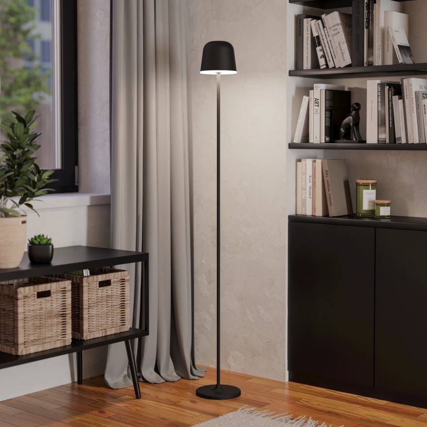 Eglo - LED Димируем екстериорен акумулаторен лампион LED/4,3W/5V 2400/3000/4000K IP54 черен