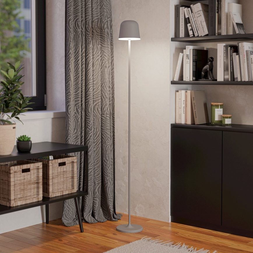 Eglo - LED Димируем екстериорен акумулаторен лампион LED/4,3W/5V 2400/3000/4000K IP54 сив
