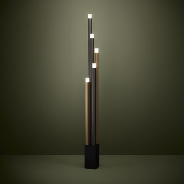 Eglo - LED Димируем лампион 5xLED/3,7W/230V 3000K антрацит/златист