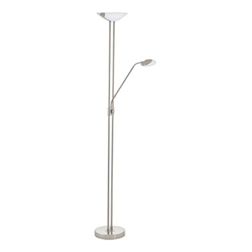 Eglo - LED Димируем лампион LED/20W + LED/2,5W матов хром