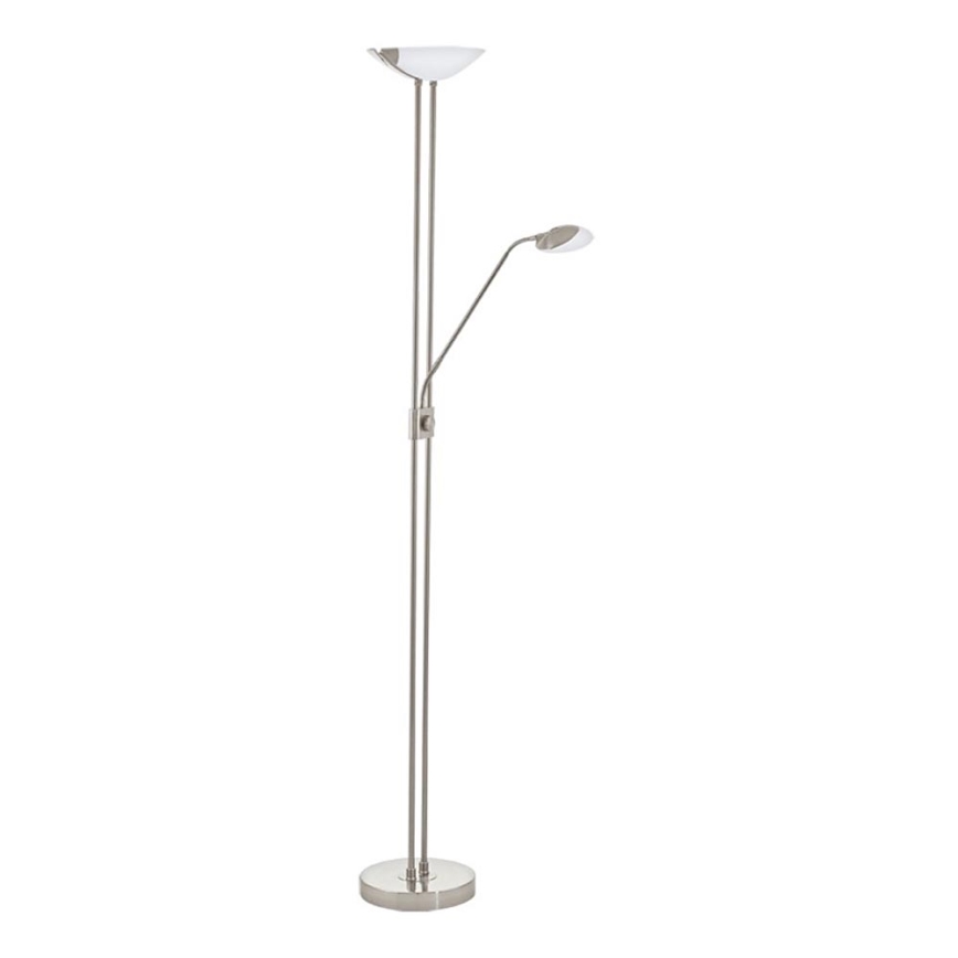 Eglo - LED Димируем лампион LED/20W + LED/2,5W матов хром