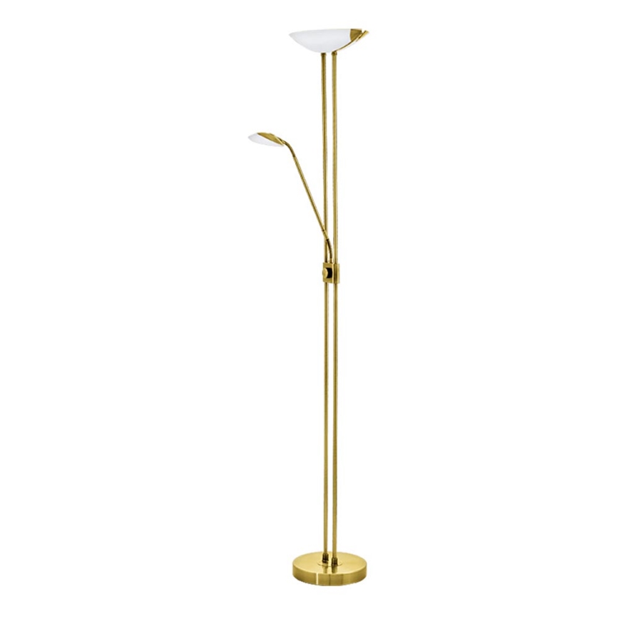 Eglo - LED Димируем лампион LED/20W + LED/2,5W месинг