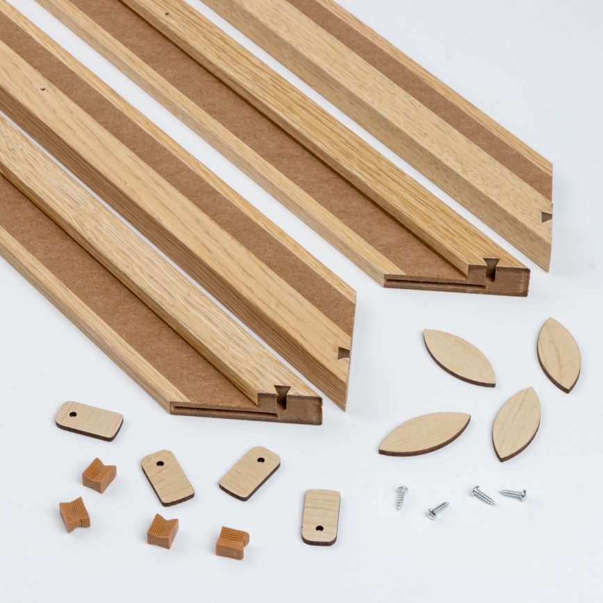 Eglo - LED Димируем панел за повърхностен монтаж POZZALLO WOOD LED/21W/230V 2700-6500K 49,5x49,5 см кафяв + дистанционно управление