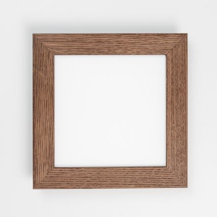 Eglo - LED Димируем панел за повърхностен монтаж SALOBRENA 2 WOOD LED/16W/230V 4000K 34x34 см тъмнокафяв