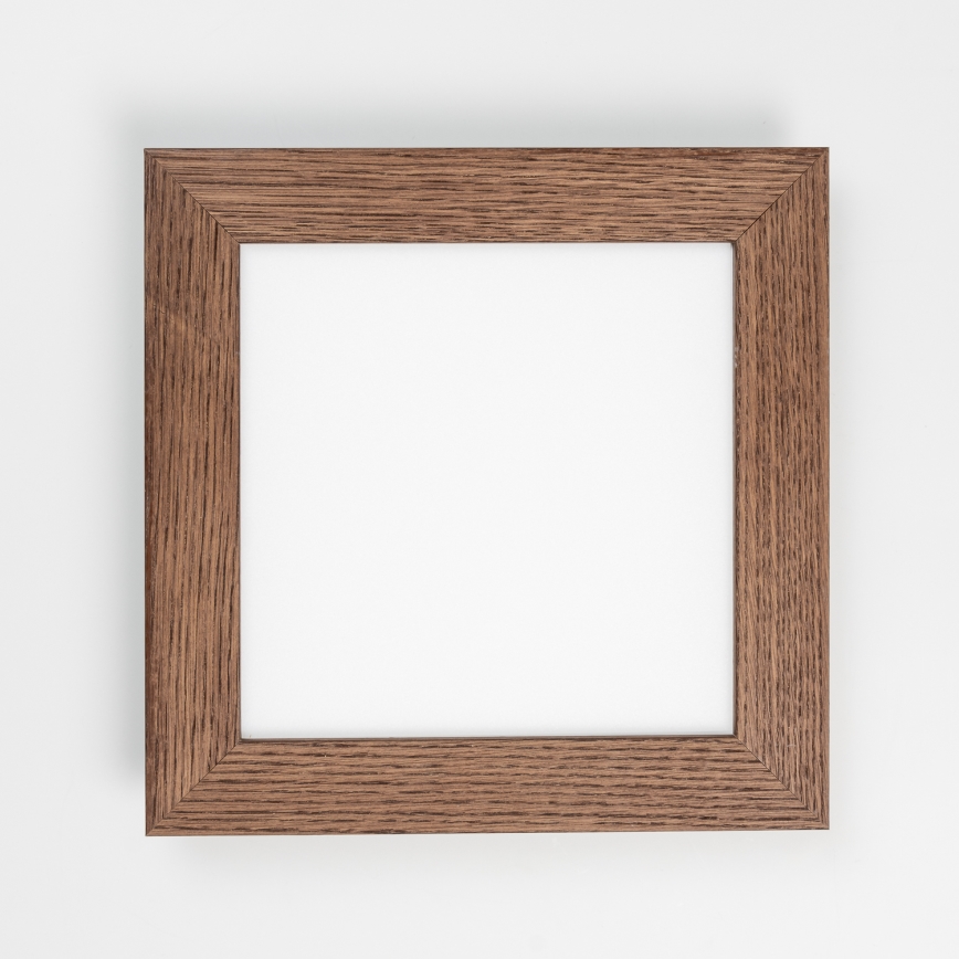 Eglo - LED Димируем панел за повърхностен монтаж SALOBRENA 2 WOOD LED/16W/230V 4000K 34x34 см тъмнокафяв