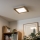 Eglo - LED Димируем панел за повърхностен монтаж SALOBRENA 2 WOOD LED/16W/230V 4000K 34x34 см кафяв