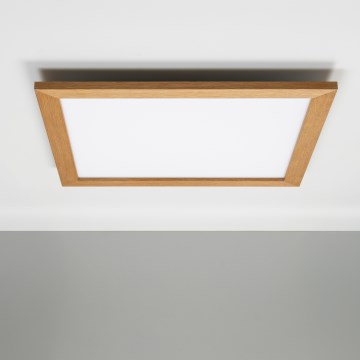 Eglo - LED Димируем панел за повърхностен монтаж SALOBRENA-CL WOOD LED/31W/230V 2700-6500K 64x64 см кафяв