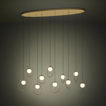 Eglo - LED Димируем пендел 10xLED/3W/230V 3000K златист