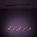 Eglo - LED Димируем пендел 14xLED/3W/230V 3000K черен/прозрачен