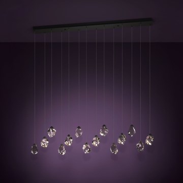Eglo - LED Димируем пендел 14xLED/3W/230V 3000K черен/прозрачен