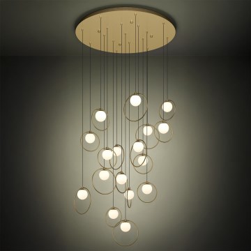 Eglo - LED Димируем пендел 17xLED/3W/230V 3000K Ø 78 см златист