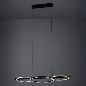 Eglo - LED Димируем пендел 2xLED/12,5W/230V + LED/15,5W 3000K черен