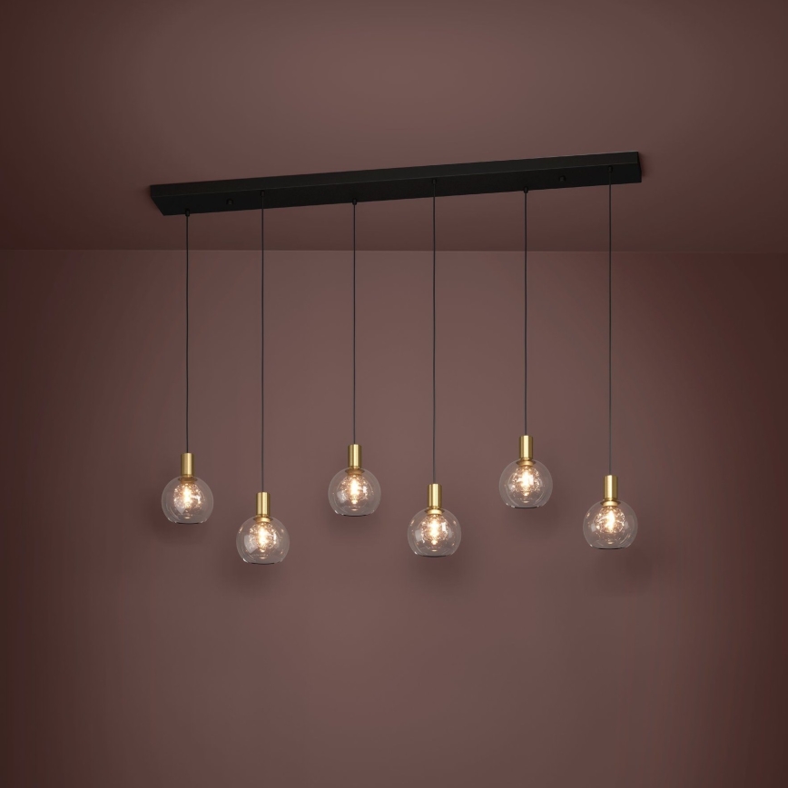 Eglo - LED Димируем пендел 6xLED/5,4W/230V 3000K златист