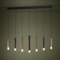 Eglo - LED Димируем пендел 7xLED/3,1W/230V 3000K антрацит/златист
