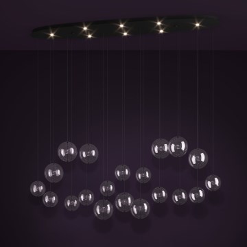 Eglo - LED Димируем пендел 8xLED/4,2W/230V 3000K прозрачен