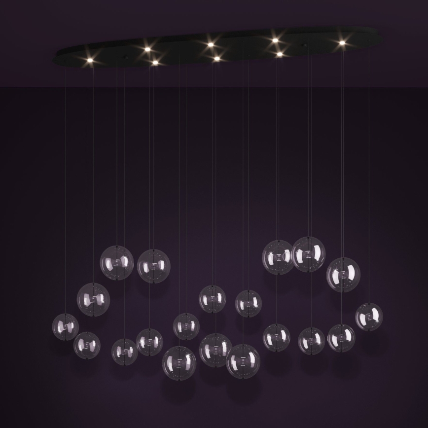 Eglo - LED Димируем пендел 8xLED/4,2W/230V 3000K прозрачен
