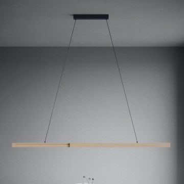Eglo - LED Димируем пендел LED/21W/230V 3000K кафяв