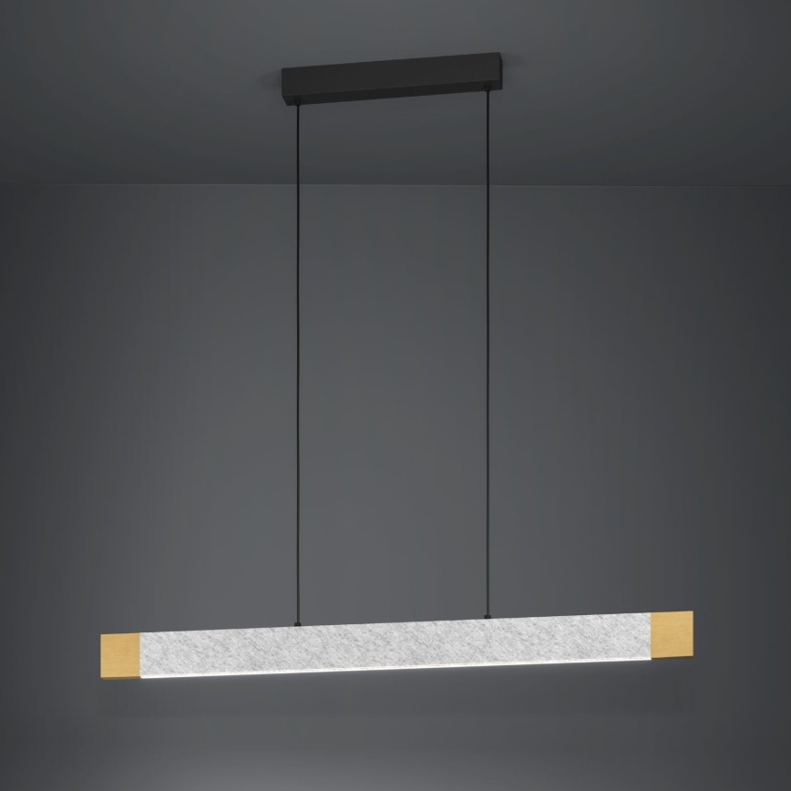 Eglo - LED Димируем пендел LED/22,2W/230V 3000K кафяв/сив