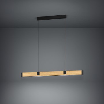 Eglo - LED Димируем пендел LED/28,8W/230V 3000K черен/кафяв