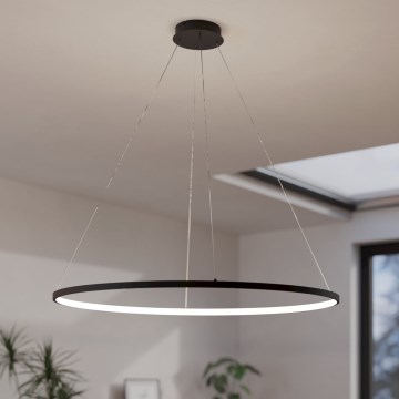 Eglo - LED Димируем пендел LED/40W/230V 2700-6500K черен + дистанционно управление