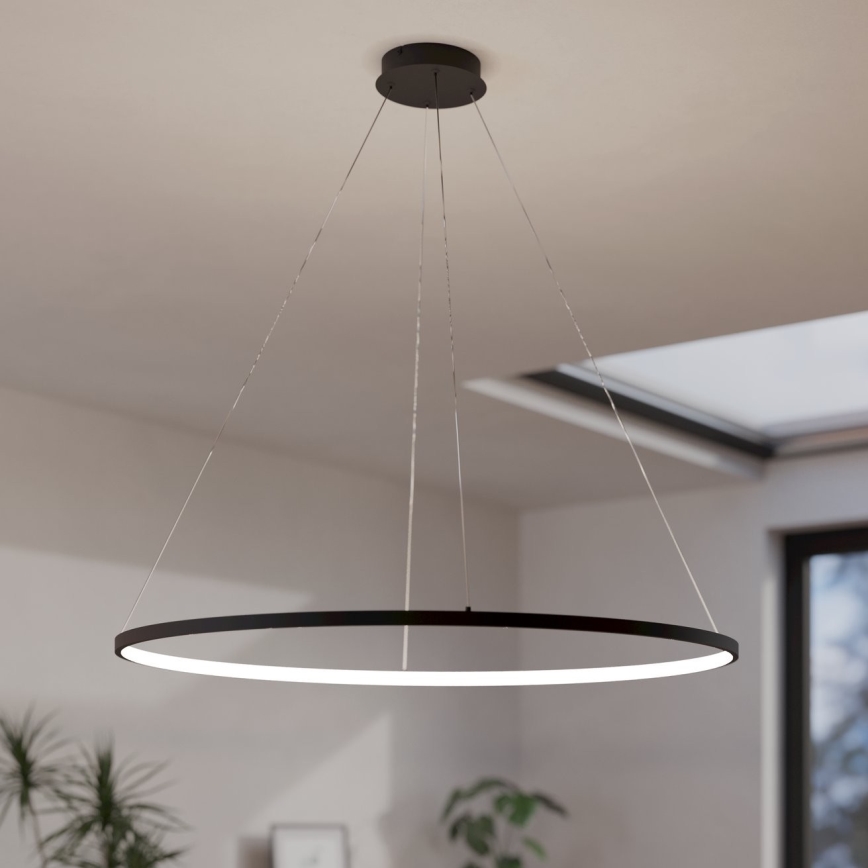Eglo - LED Димируем пендел LED/40W/230V 2700-6500K черен + дистанционно управление