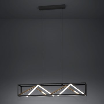 Eglo - LED Димируем пендел LED/46W/230V 2700-6500K черен/златист + дистанционно управление