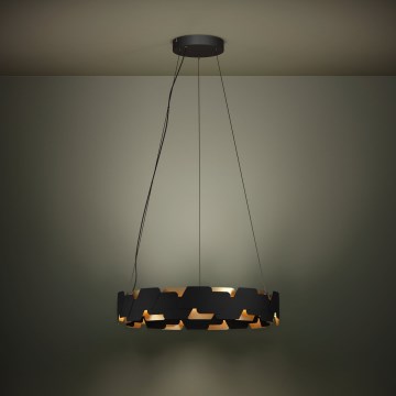 Eglo - LED Димируем пендел LED/72W/230V 3000K черен/златист