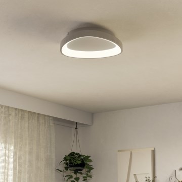Eglo - LED Димируем плафон LED/12W/230V 2700-6500K бял + дистанционно управление