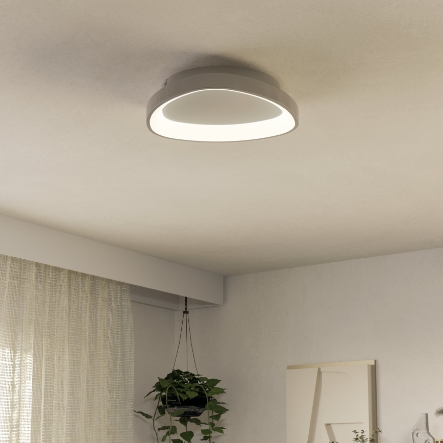 Eglo - LED Димируем плафон LED/12W/230V 2700-6500K бял + дистанционно управление