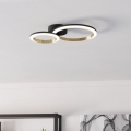 Eglo - LED Димируем плафон LED/12W/230V 4000K черен/златист