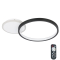 Eglo - LED Димируем плафон LED/15W/230V черен + дистанционно