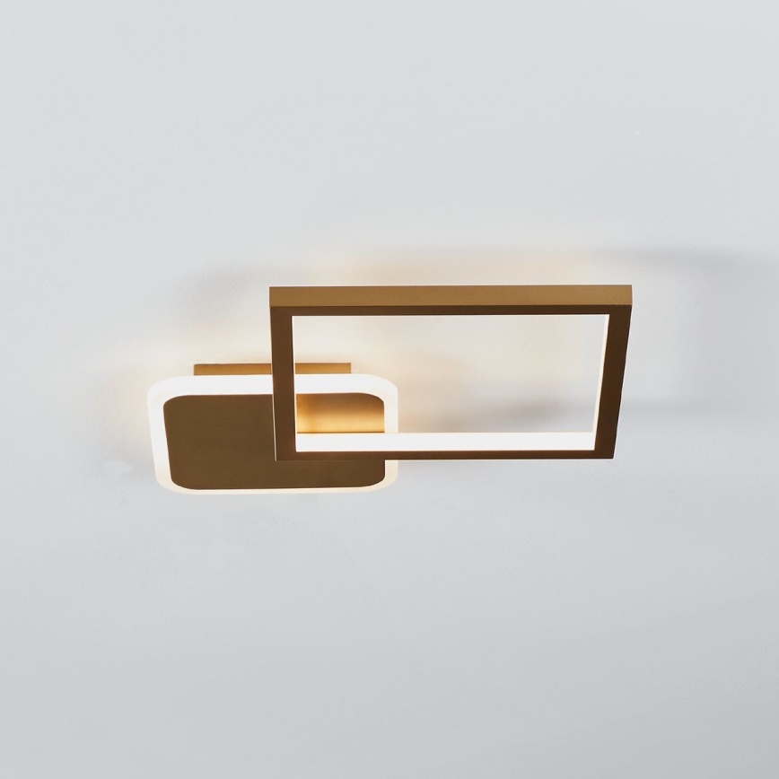 Eglo - LED Димируем плафон LED/15W/230V златист + дистанционно