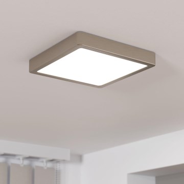 Eglo - LED Димируем плафон LED/17W/230V матов хром