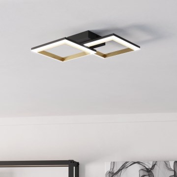 Eglo - LED Димируем плафон LED/18,4W/230V 4000K черен/златист
