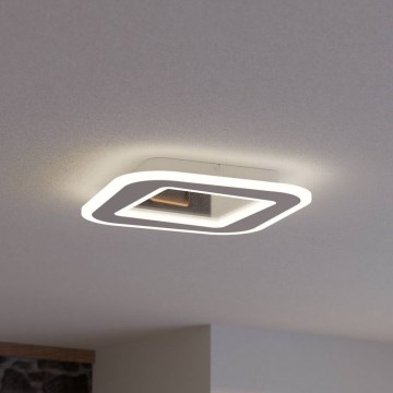 Eglo - LED Димируем плафон LED/20W/230V 2700-6500K бял + дистанционно управление