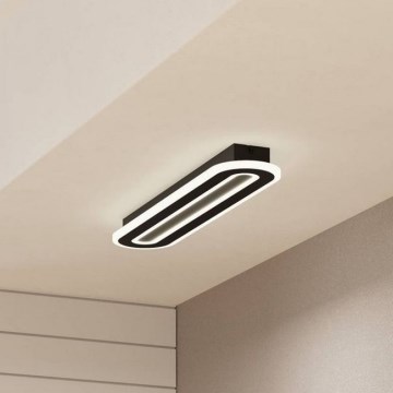 Eglo - LED Димируем плафон LED/20W/230V 2700-6500K черен + дистанционно управление