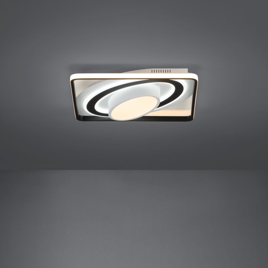 Eglo - LED Димируем плафон LED/21,5W/230V + LED/10,5W + LED/3W 3000-6500K черен + дистанционно управление