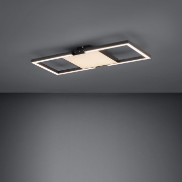 Eglo - LED Димируем плафон LED/26,2W/230V 2700-6500K черен + дистанционно управление