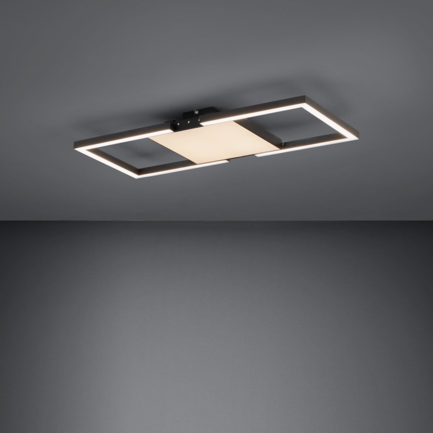 Eglo - LED Димируем плафон LED/26,2W/230V 2700-6500K черен + дистанционно управление