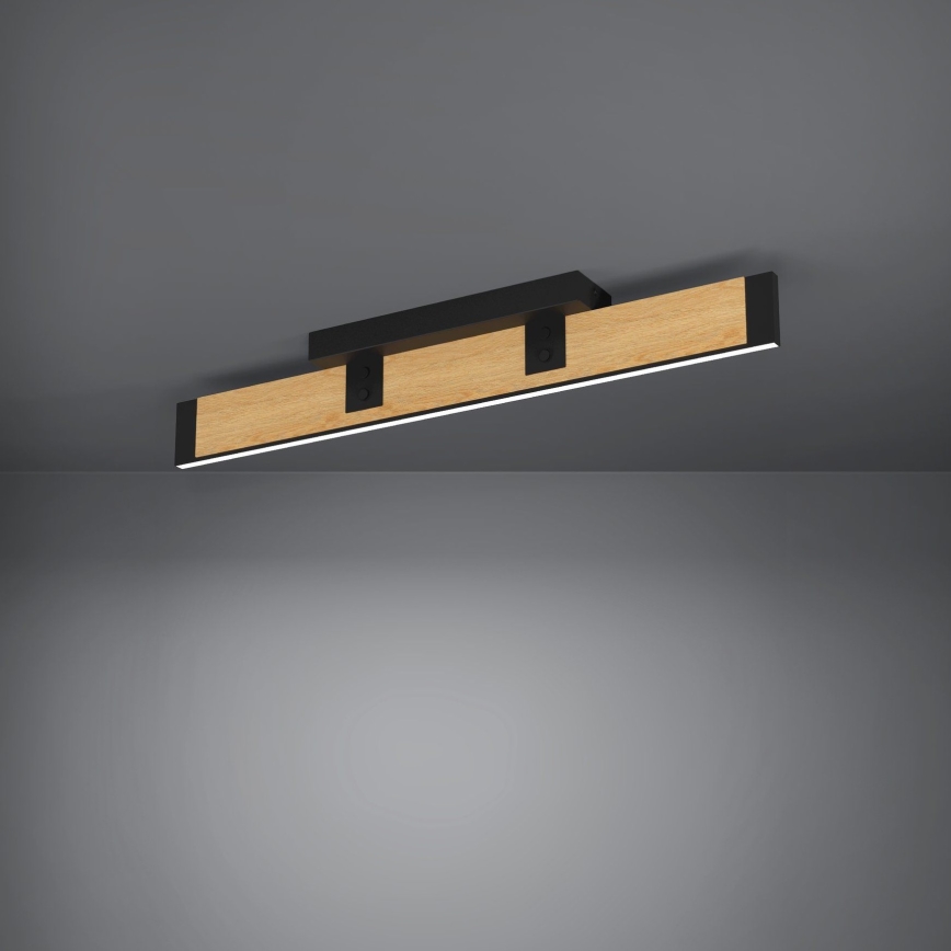 Eglo - LED Димируем плафон LED/27W/230V 3000K черен/кафяв