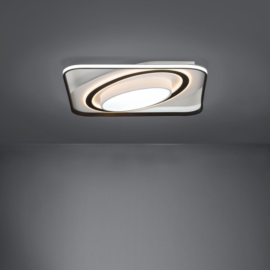 Eglo - LED Димируем плафон LED/28W/230V+LED/13W+ LED/2,8W 3000-6500K черен + дистанционно управление