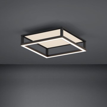 Eglo - LED Димируем плафон LED/29,4W/230V 2700-6500K черен + дистанционно управление