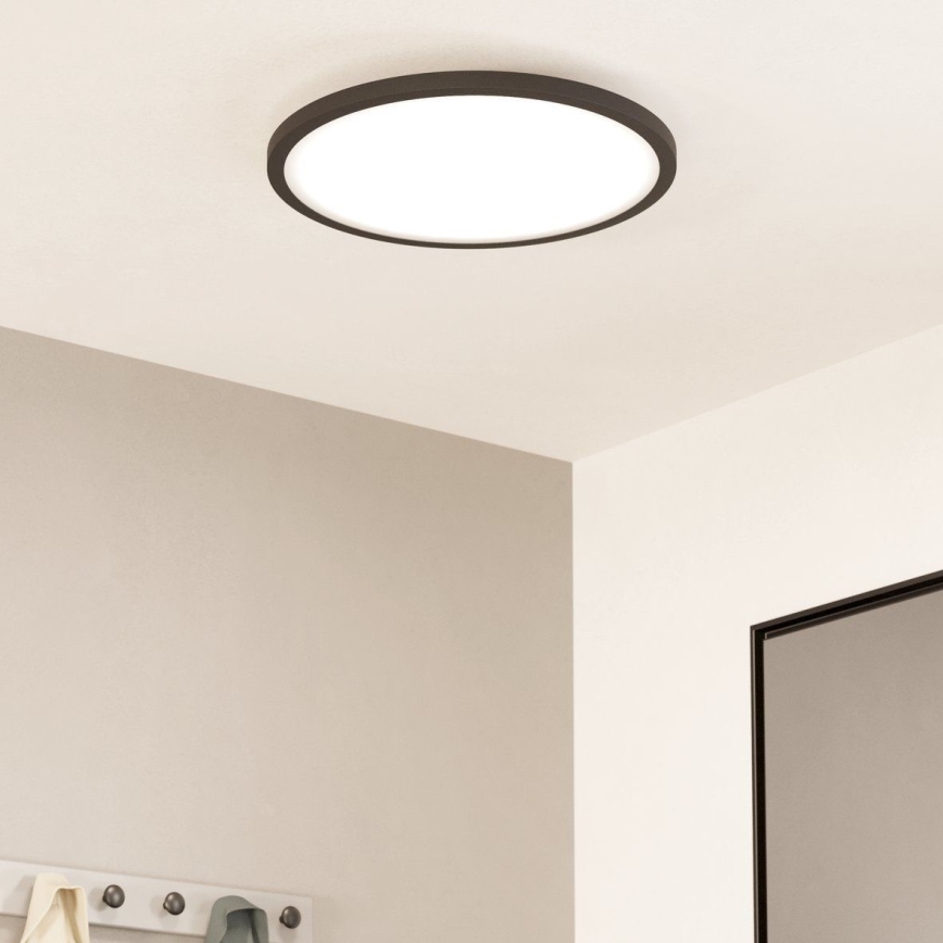 Eglo - LED Димируем плафон LED/33,5W/230V Ø 45 cm черен