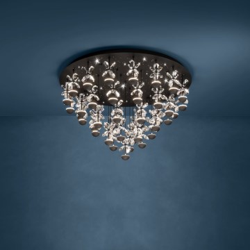 Eglo - LED Димируем плафон LED/77,4W/230V 3000K черен