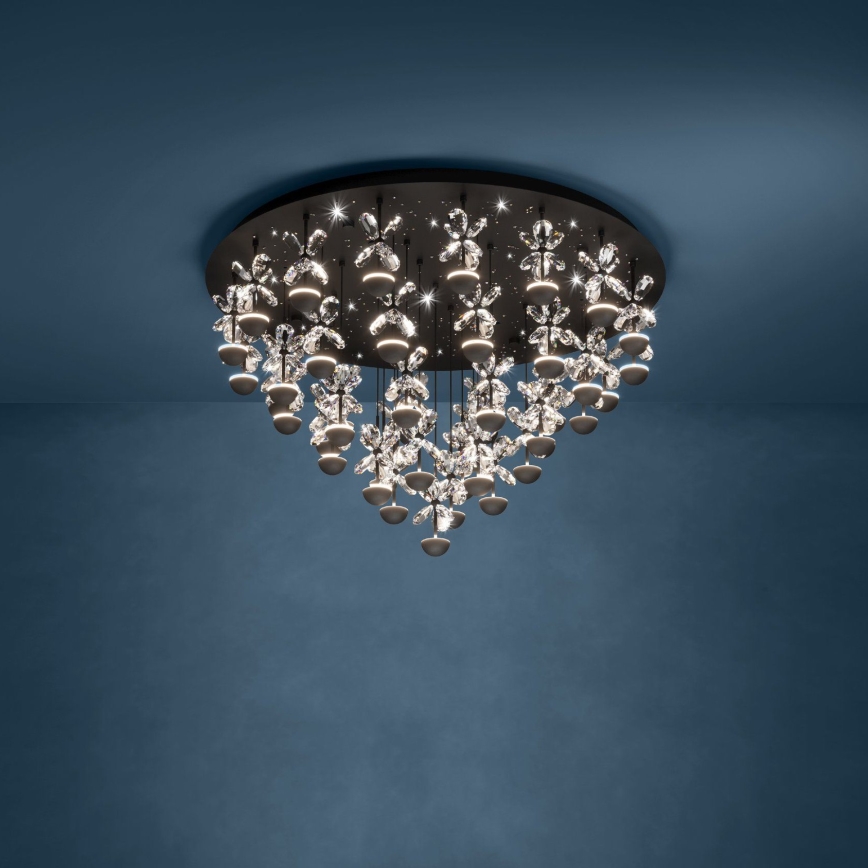 Eglo - LED Димируем плафон LED/77,4W/230V 3000K черен